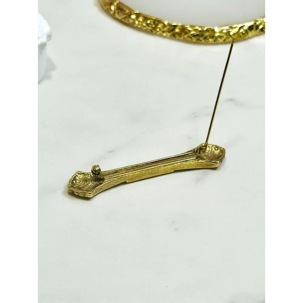 Vintage Art Deco Style Bar Brooch